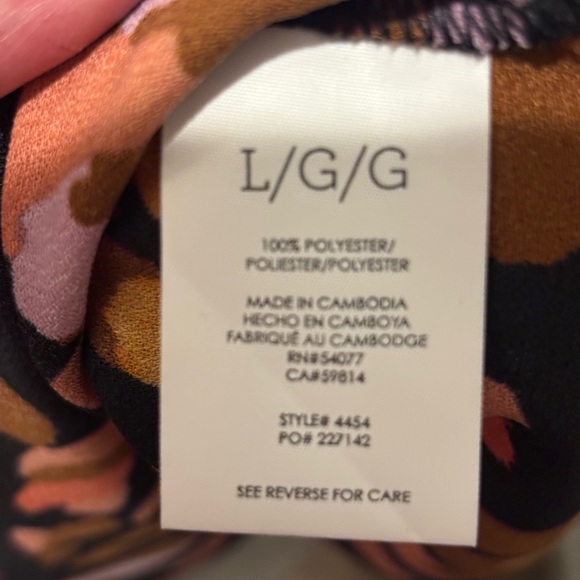 CAbi Monarch Mini Dress - Black and Purple 4454 Size Large EUC - Picture 7 of 7